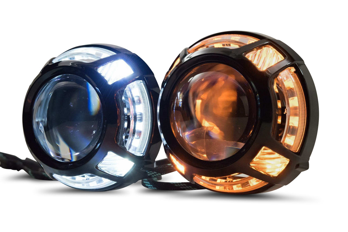 Panamera 2.0 Projector Shroud (Black) (White/Amber LED Switchback) - Shrouds (Image 4 of 6)