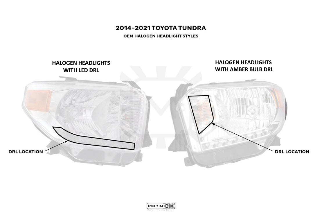 Conversion Harness for Halogen Tundra with LED DRL (Convert to OEM LED Headlights) - Relay Harnesses (Image 2 of 6)