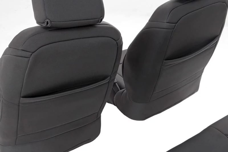 RC Seat Covers | Front and Rear | 4-Door | Jeep Wrangler Unlimited 4WD (13-18) (manufacturer page)