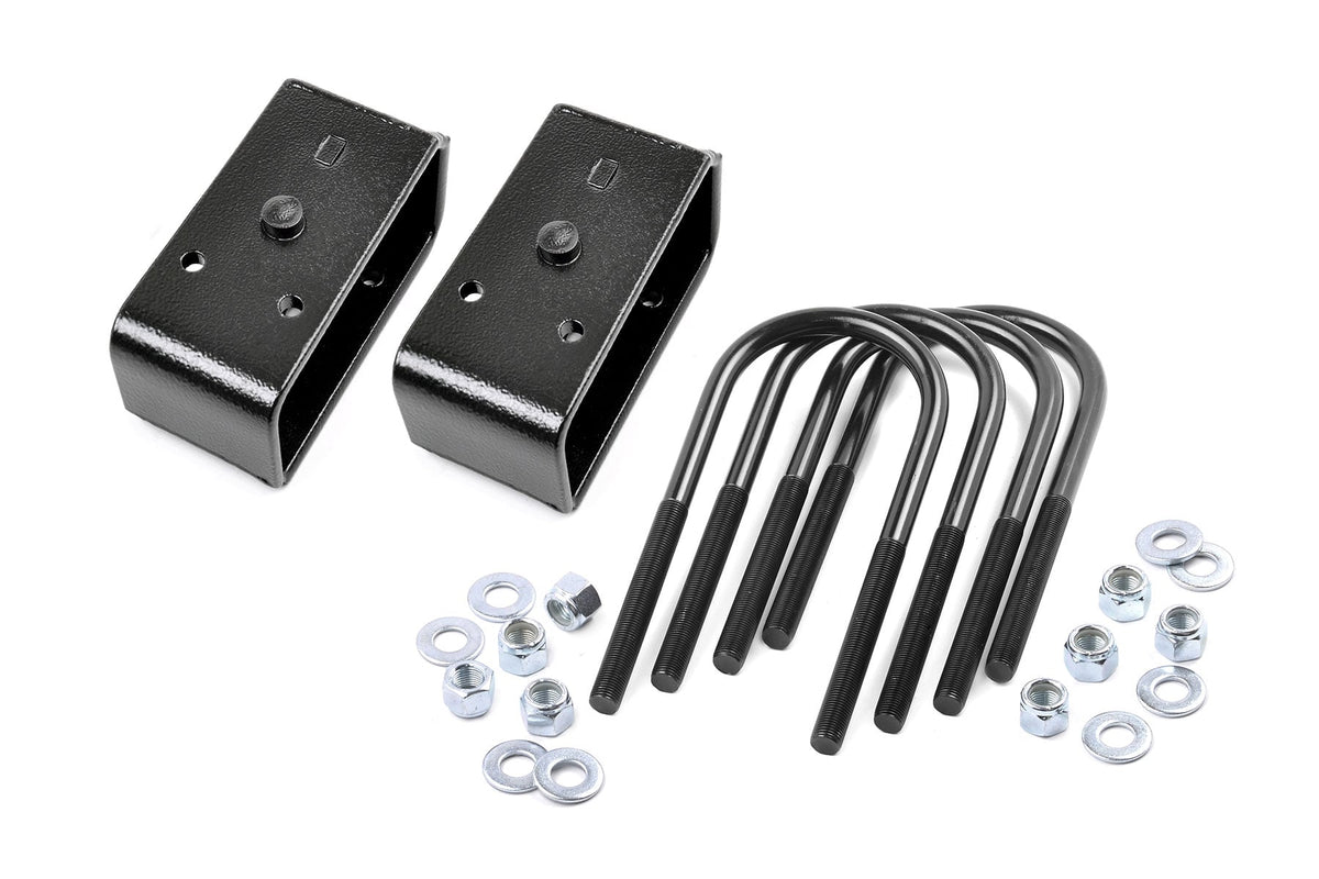 2 Inch Block & U-Bolt Kit | Ford F-250 Super Duty 2WD/4WD (2005-2010) - Susp Accessories