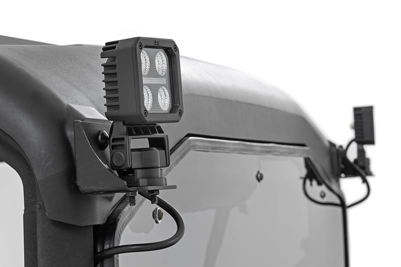 RC Black Series LED Light Pair | 2 Inch | Flood | Swivel Mount (manufacturer page)