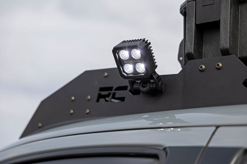 RC Black Series LED Light Pair | 2 Inch | Flood | Swivel Mount (manufacturer page)