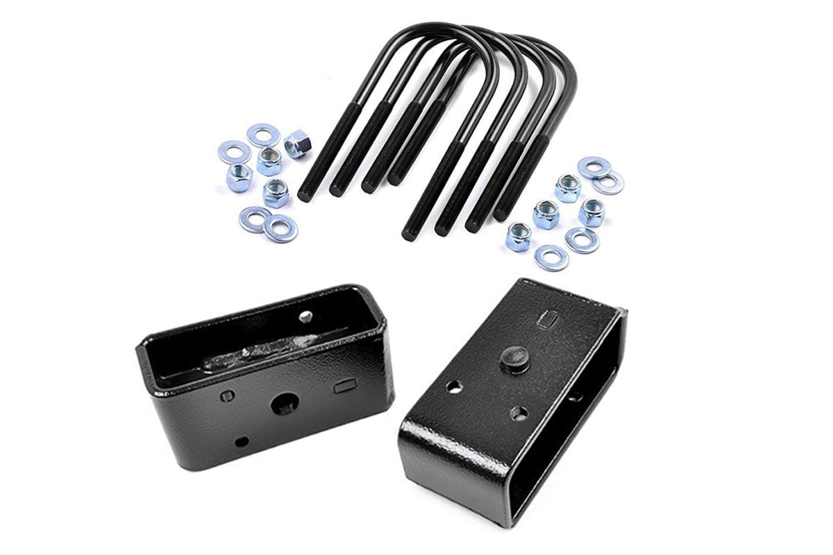 2 Inch Block & U-Bolt Kit | Ford F-250 Super Duty 2WD/4WD (2011-2016) - Susp Accessories