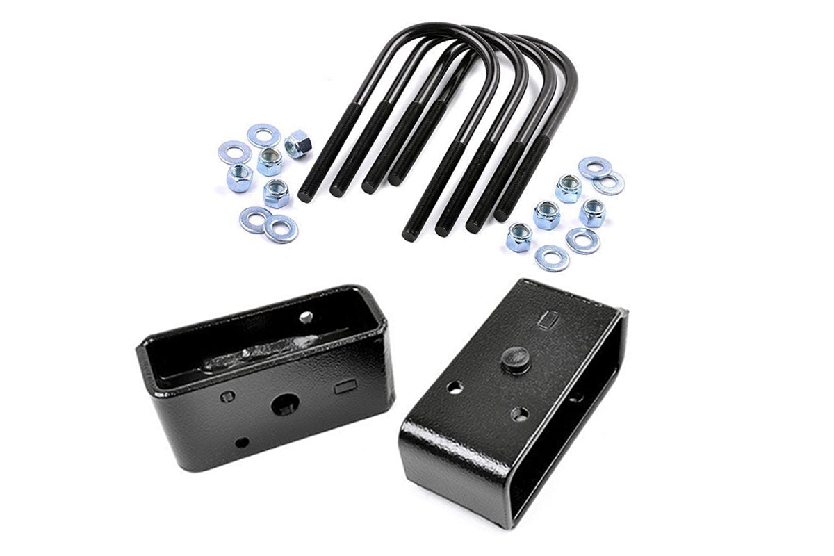 Rough Country 6582 2 Inch Block & U-Bolt Kit | Ford F-250 Super Duty 2WD/4WD (2011-2016) - Image 1