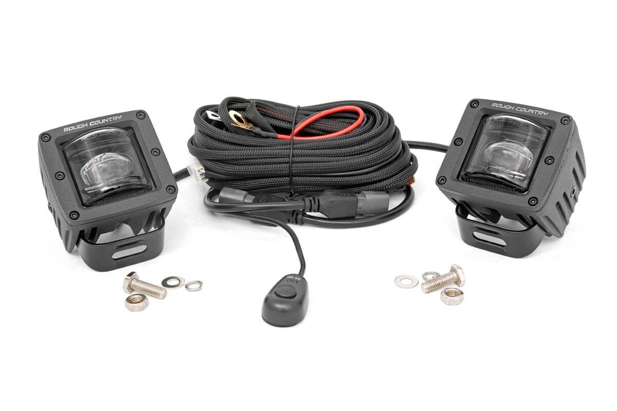 2 Inch Black Series LED Light Pods | SAE Fog | Pair - Lighting & Acc (Image 1 of 6)
