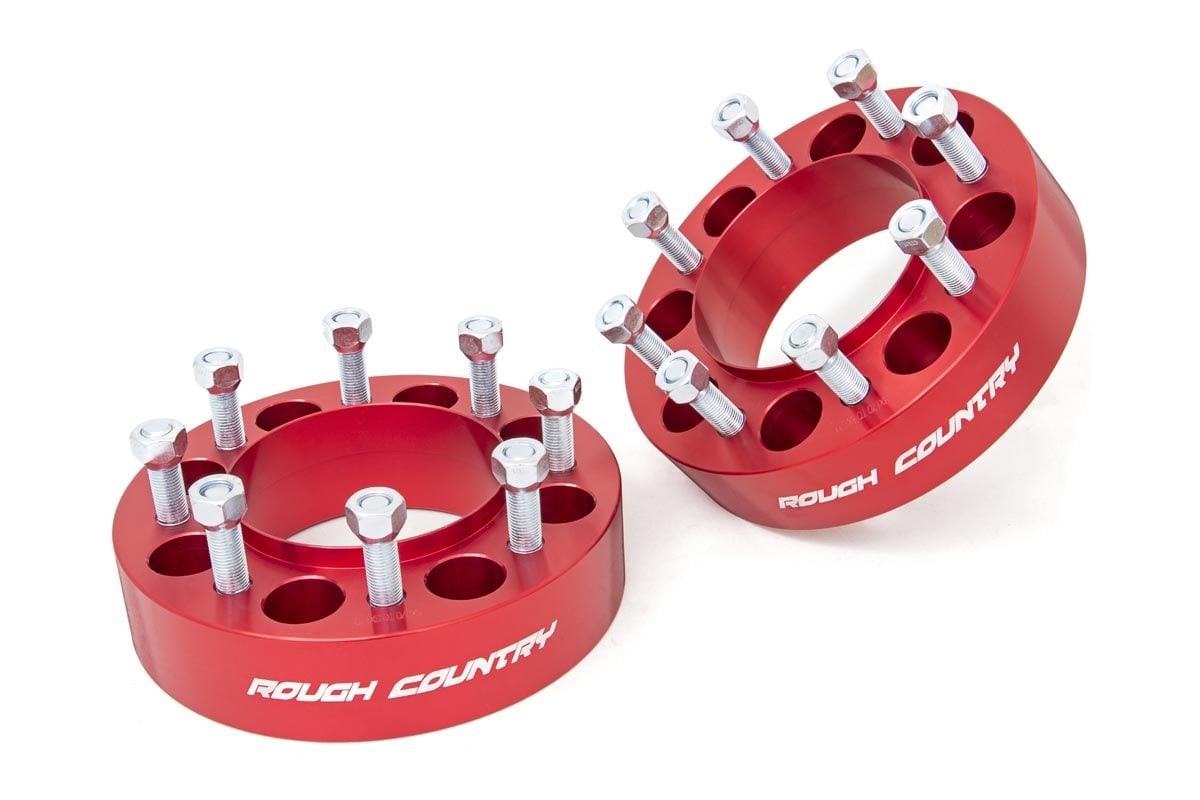 2 Inch Wheel Spacers | 8x170 | Red | Ford F-250/F-350 Super Duty 4WD (03-26) - Other Finished Goods