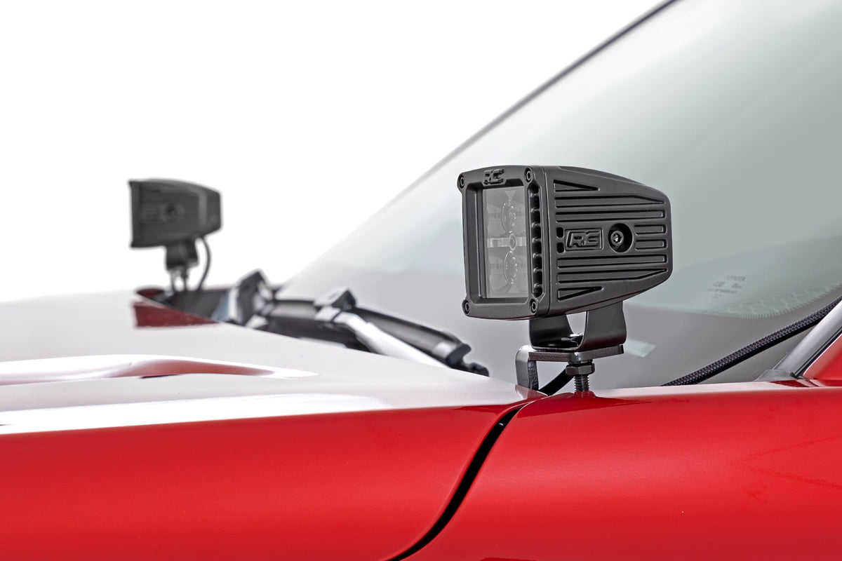 LED Light Kit | Ditch Mount | 2" Black Pair | Amber DRL | Toyota Tacoma (24-26) - Lighting & Acc (Image 3 of 6)