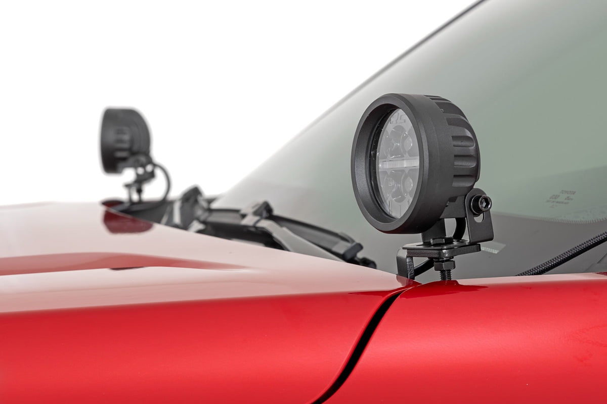 LED Light Kit | Ditch Mount | Black Series Round | 3.5 Inch | Amber DRL | Toyota Tacoma (24-26) - Lighting & Acc (Image 3 of 6)