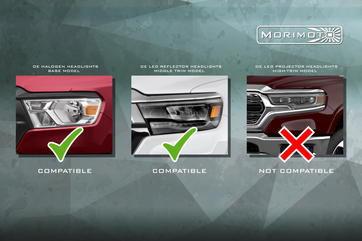 XB LED Headlights: Dodge Ram 1500 (19+ / Set) - Headlights (Image 3 of 6)
