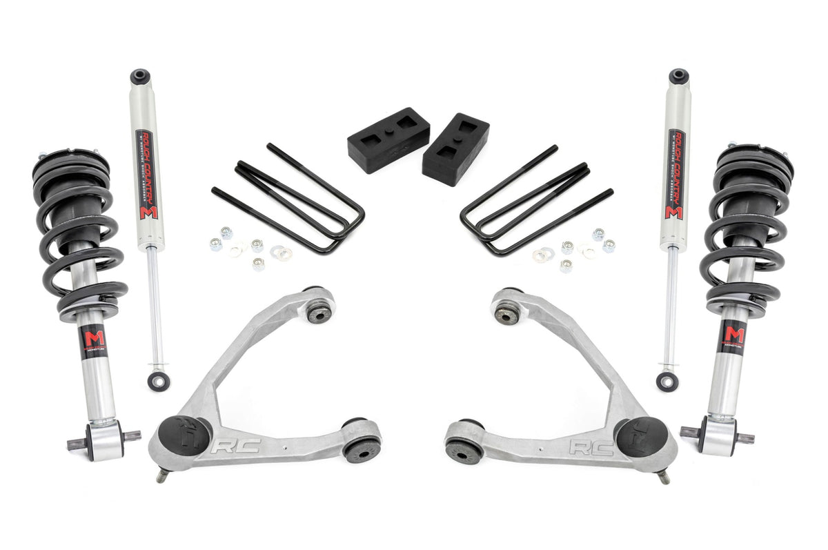 3.5 Inch Lift Kit | Cast Steel | M1 Strut | Chevy/GMC 1500 (07-13) - Susp Lift Kits 4wd