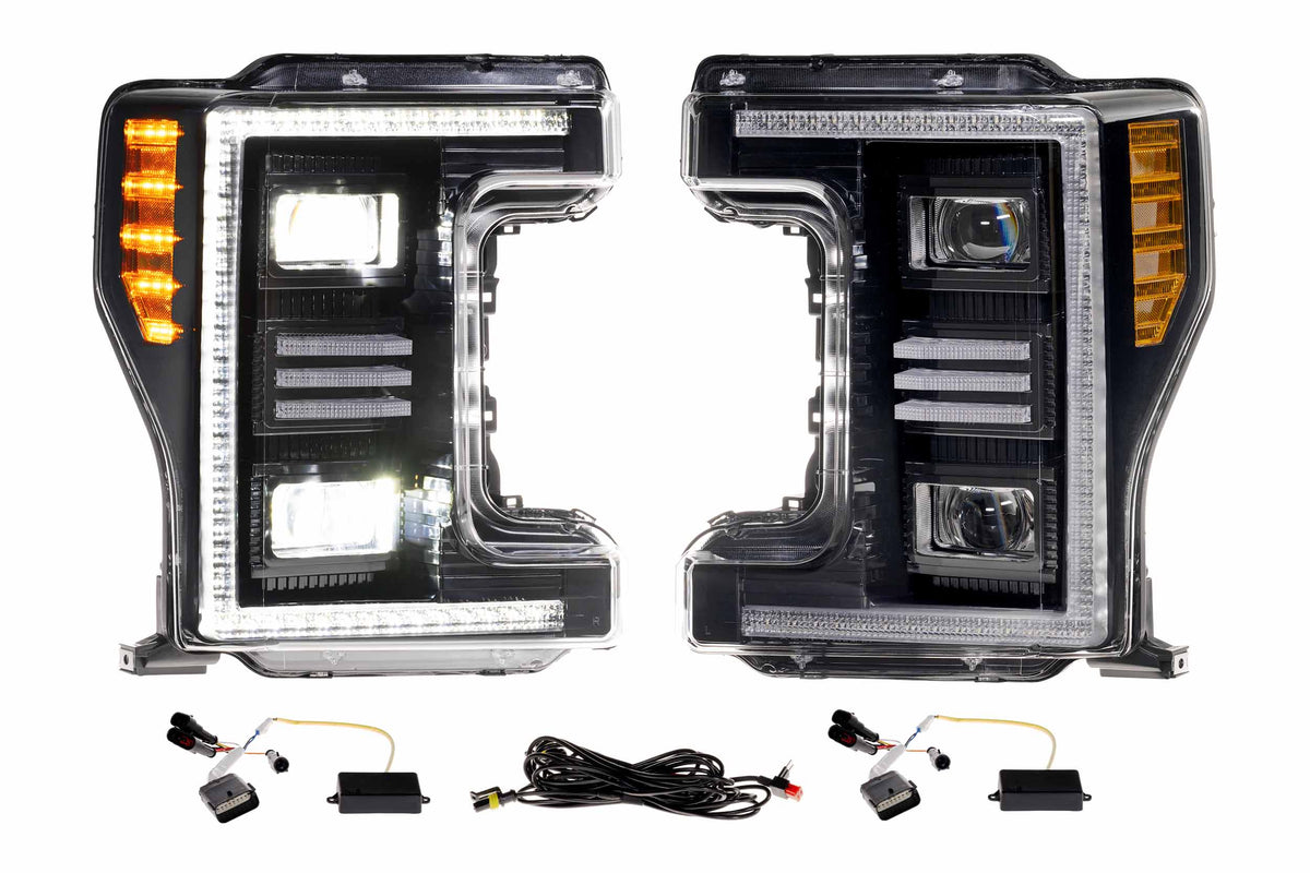 XB Hybrid LED Headlights: Ford Super Duty (17-19 / Set) - Headlights (Image 1 of 6)