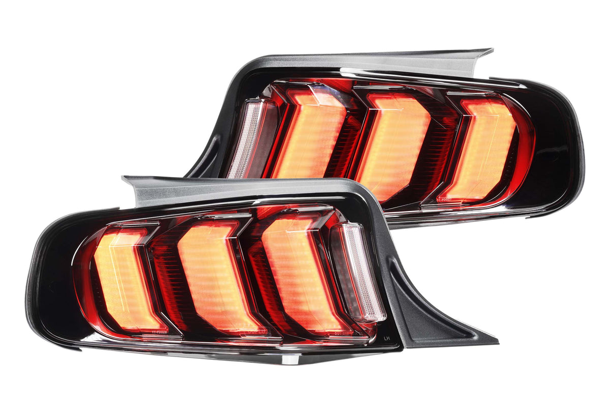 XB LED Tail Lights: Ford Mustang (13-14 / Red Lens / Set) - Tail Lights (Image 6 of 6)