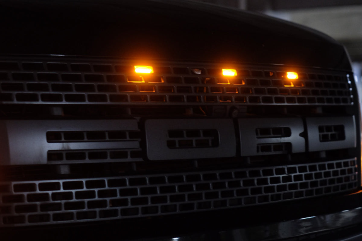 XB LED Grille Lights: Ford F-150 Raptor (10-20 / Set) - DRL & Signals (Image 2 of 4)