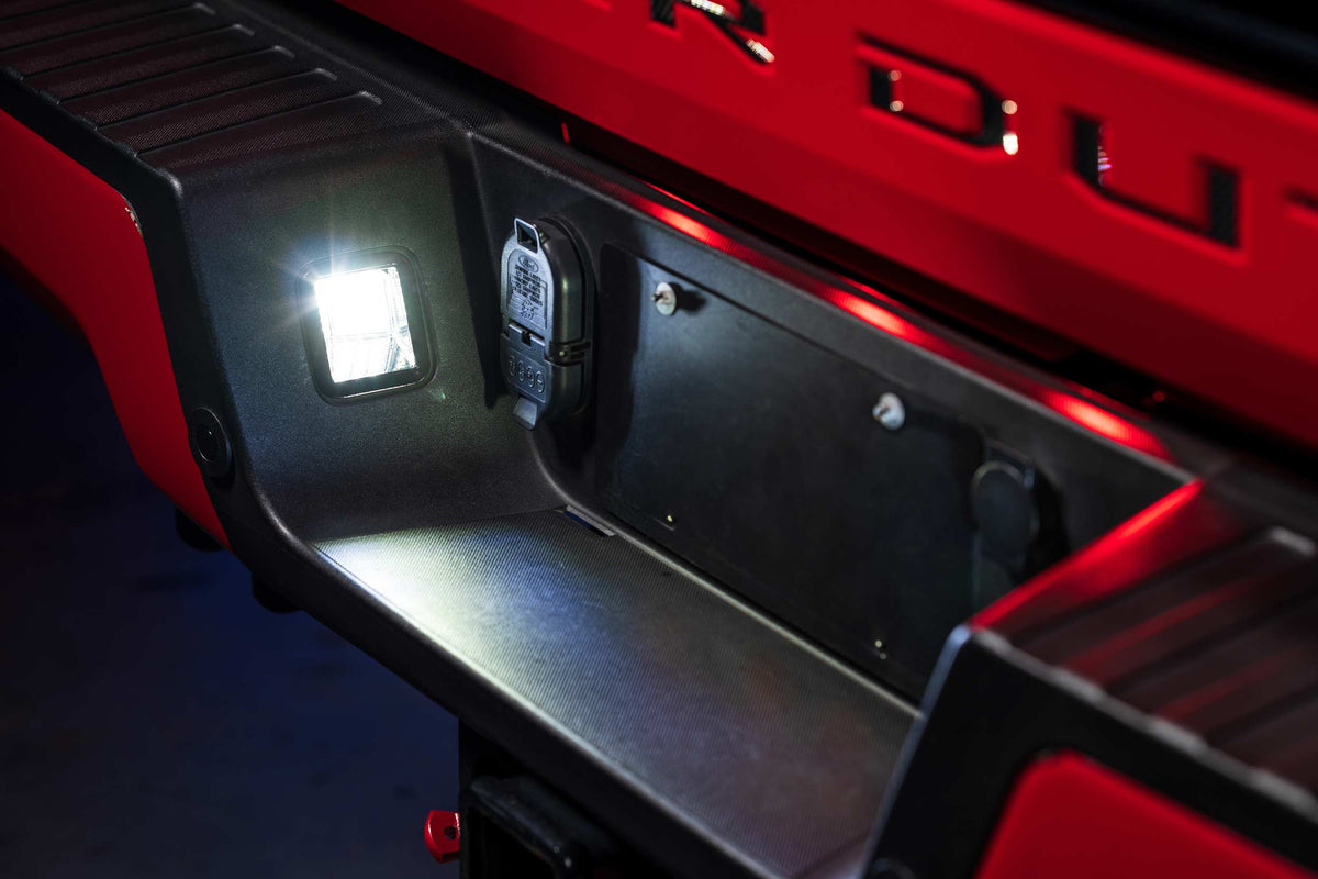 XB LED License Plate Lights: Ford Super Duty (17-22 / Set) - DRL & Signals (Image 5 of 6)