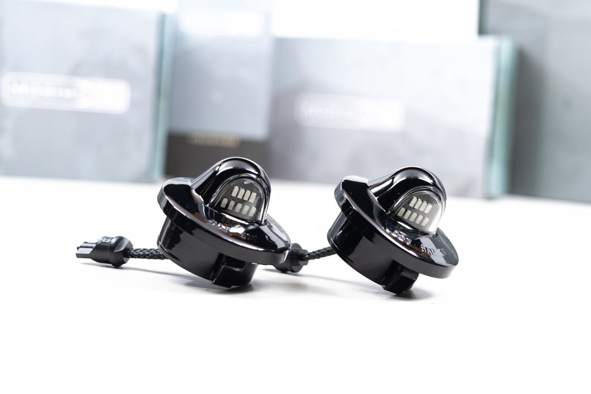 XB LED License Plate Lights: Ford Trucks (90-16 / Set) - DRL & Signals (Image 1 of 6)