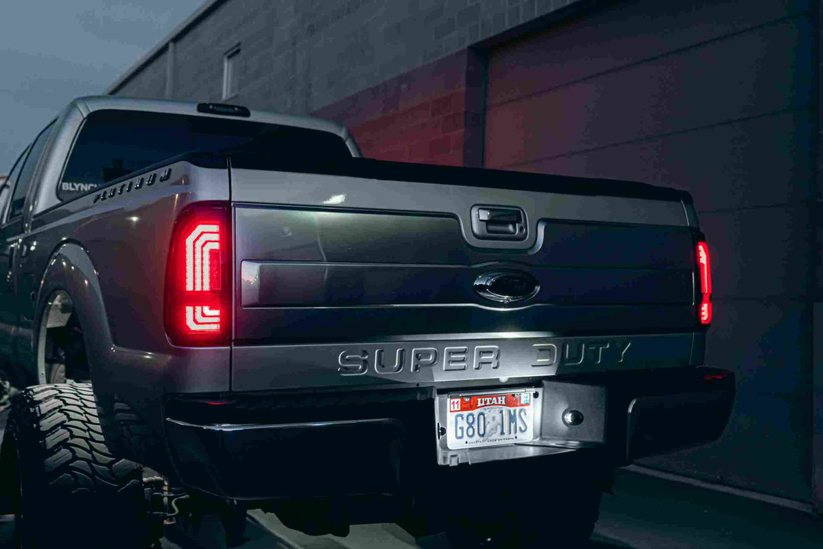 XB LED License Plate Lights: Ford Trucks (90-16 / Set) - DRL & Signals (Image 4 of 6)