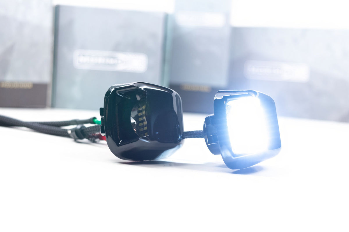 XB LED License Plate Lights: Frontier/Titan/Xterra (07+ / Set) - DRL & Signals (Image 2 of 5)