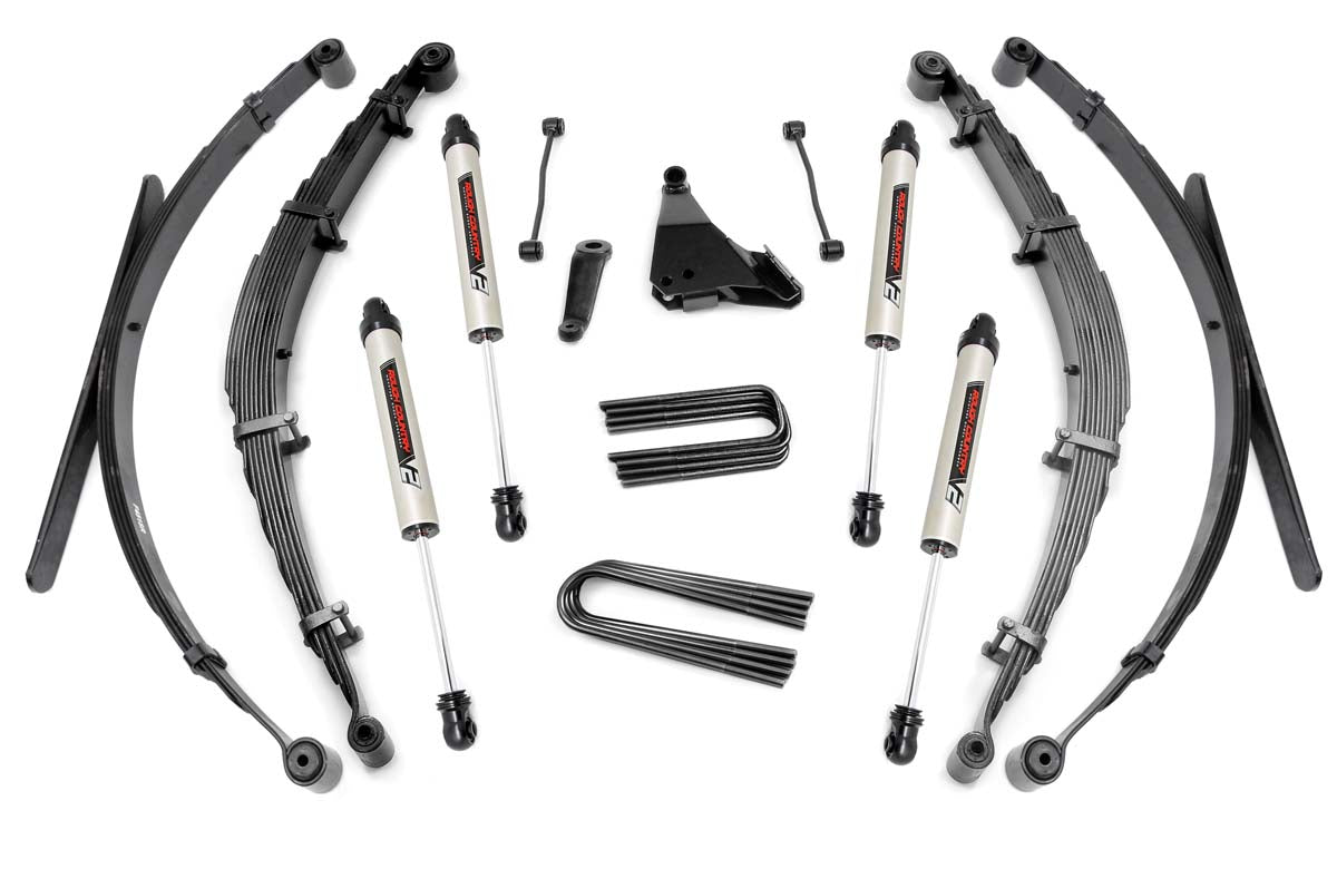 Rough Country 49270 6 Inch Lift Kit | Rear Springs | V2 | Ford F-250/F-350 Super Duty 4WD (1999) - Image 3
