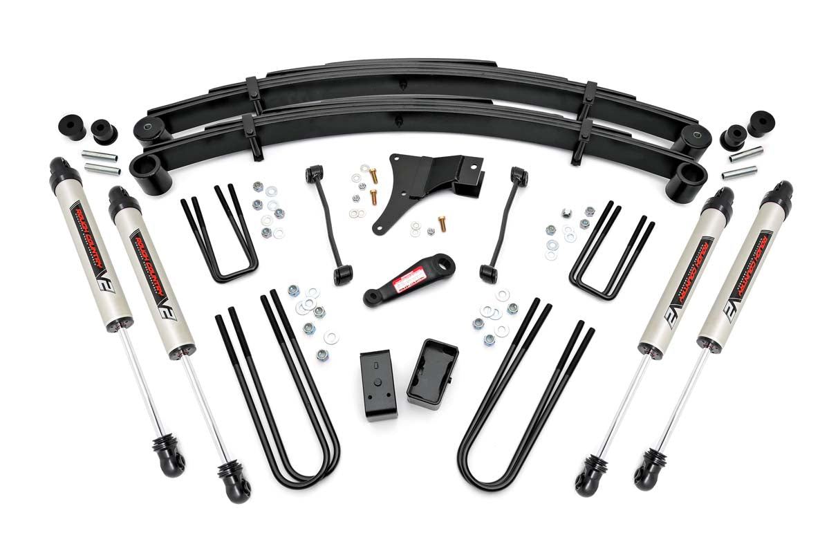 Rough Country 49470 4 Inch Lift Kit | Rear Blocks | V2 | Ford F-250/F-350 Super Duty 4WD (1999) - Image 2