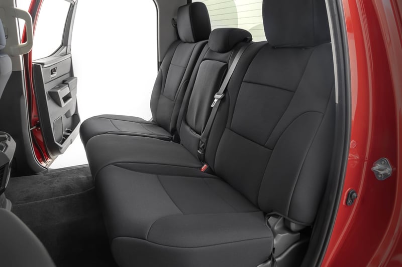 RC Seat Covers | No Rear Cup Holder | Toyota Tundra 2WD/4WD (2022-2026) (manufacturer page)