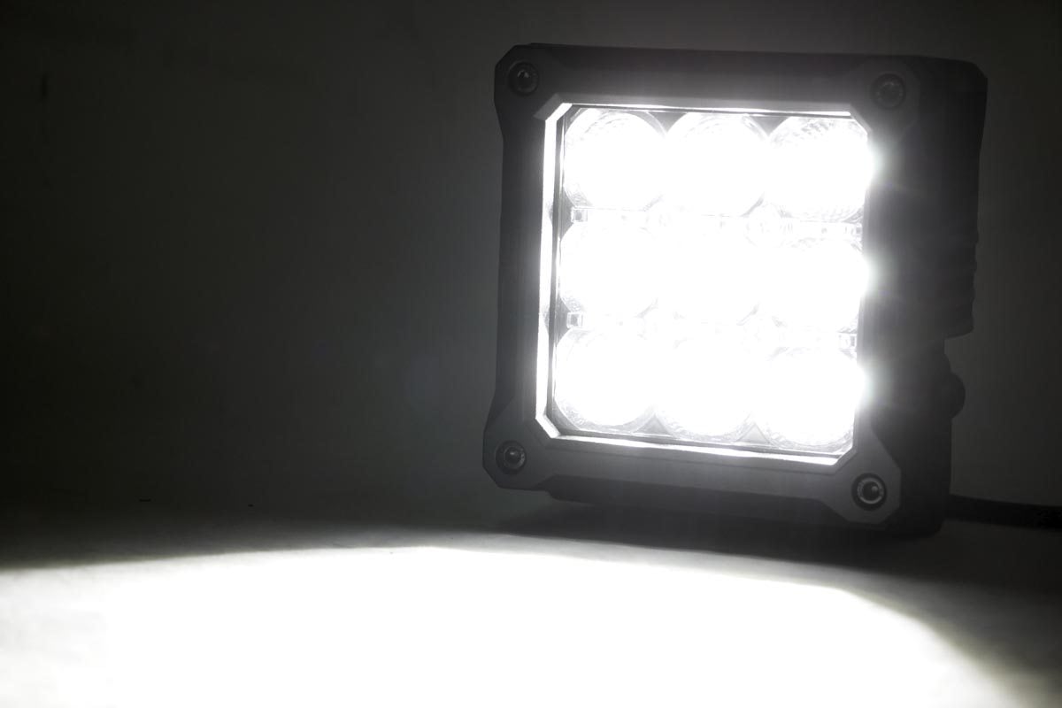 4 Inch Chrome Series LED Light Pods | Square | White DRL | Pair - Lighting & Acc (Image 2 of 4)