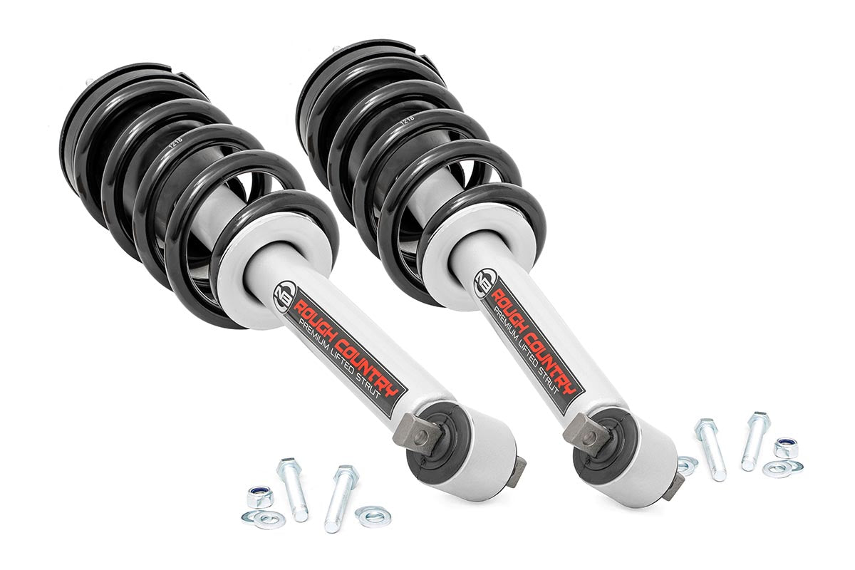 Rough Country 501034 Loaded Strut Pair | 5 Inch | Chevy/GMC 1500 2WD/4WD (14-18 & Classic) - Image 1