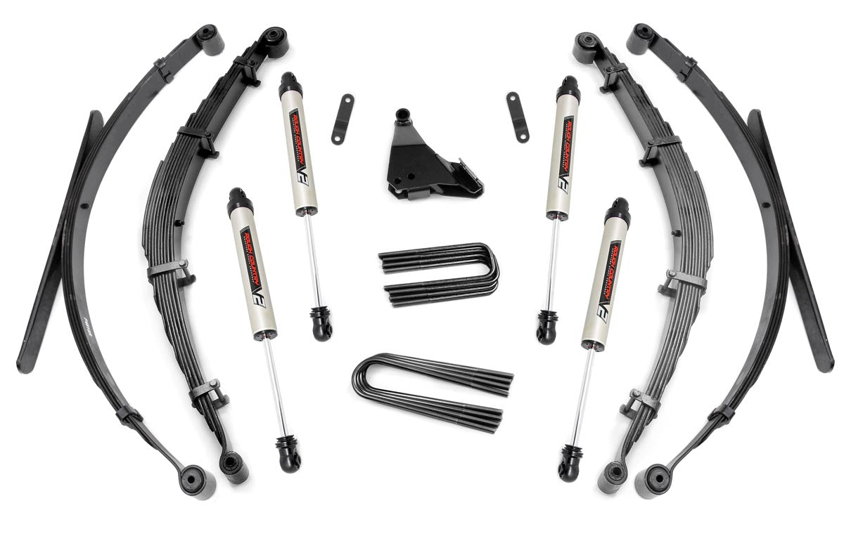 Rough Country 50170 4 Inch Lift Kit | Rear Springs | V2 | Ford F-250/F-350 Super Duty 4WD (99-04) - Image 1