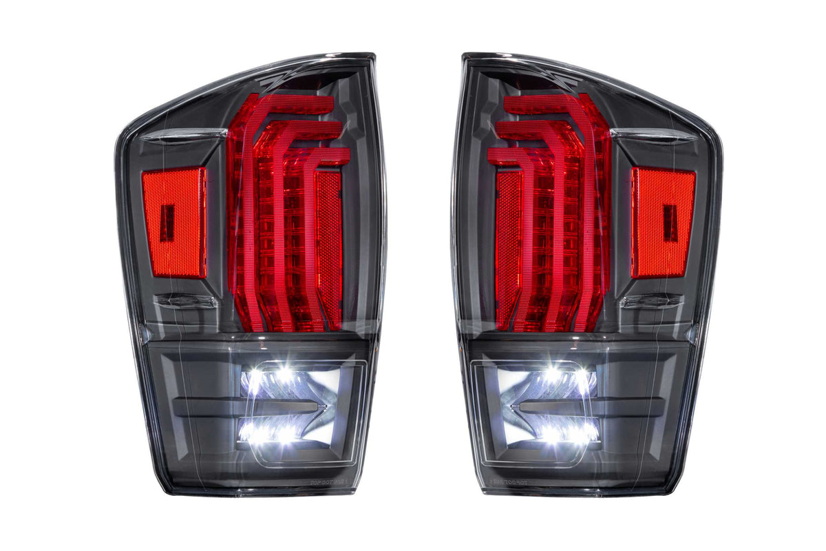 XB LED Tail Lights: Toyota Tacoma (16-23 / Clear Lens / Set) - Tail Lights (Image 2 of 6)
