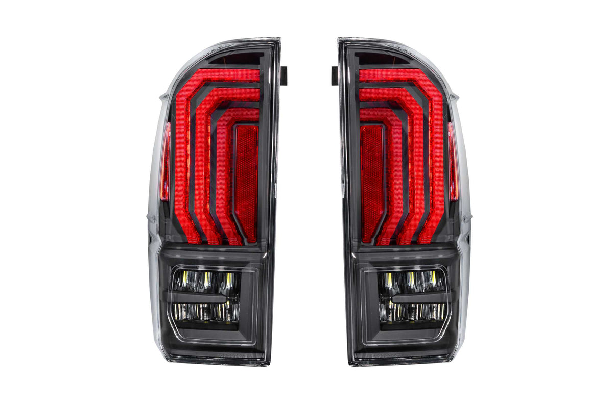 XB LED Tail Lights: Toyota Tacoma (16-23 / Clear Lens / Set) - Tail Lights (Image 4 of 6)