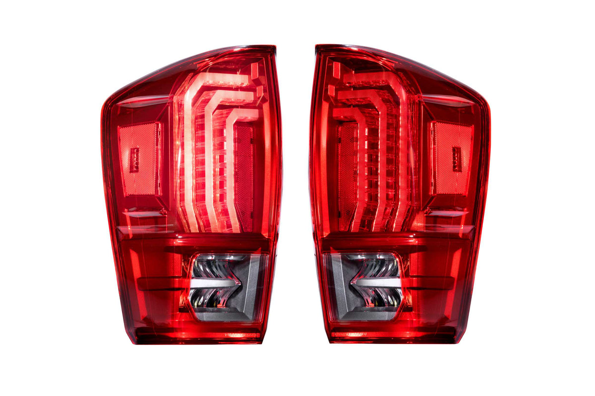 XB LED Tail Lights: Toyota Tacoma (16-23 / Red Lens / Set) - Tail Lights (Image 1 of 6)