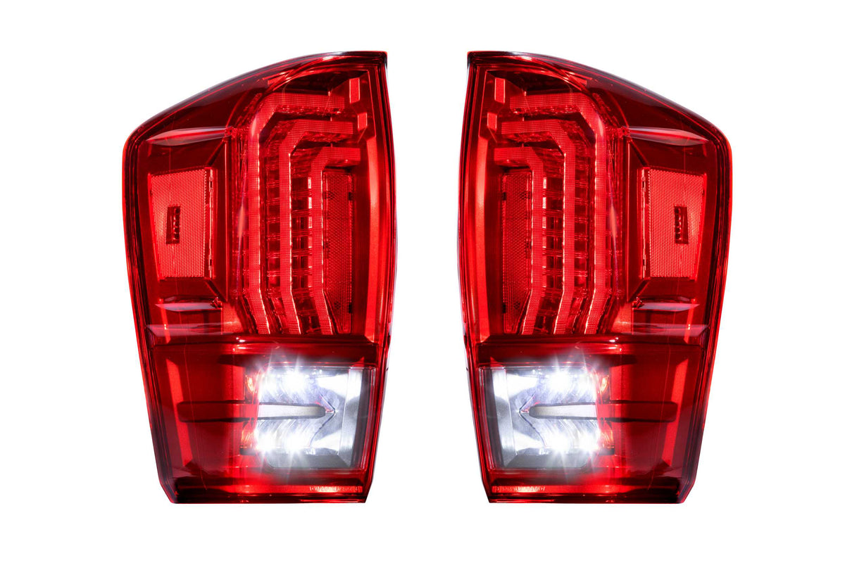XB LED Tail Lights: Toyota Tacoma (16-23 / Red Lens / Set) - Tail Lights (Image 2 of 6)