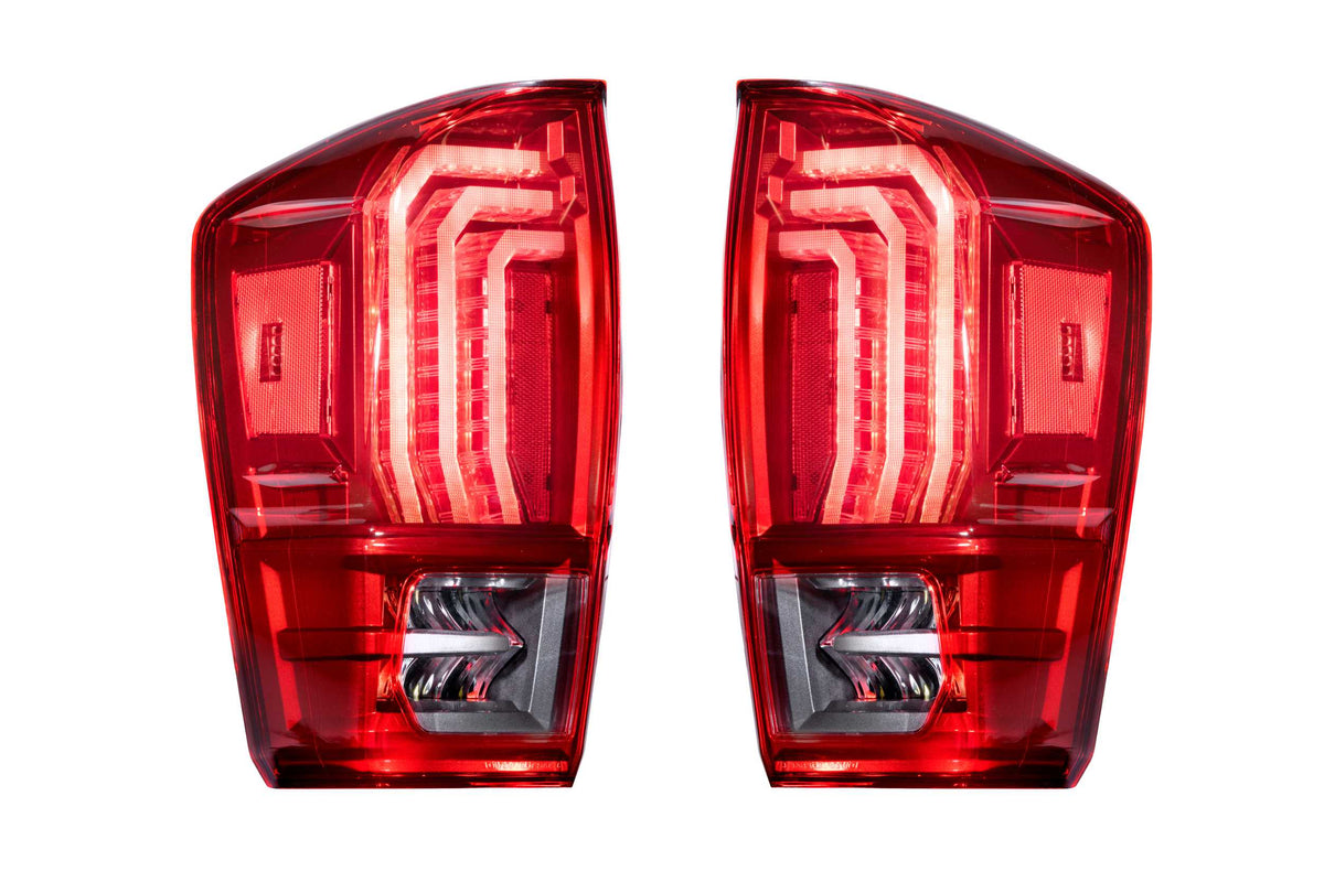 XB LED Tail Lights: Toyota Tacoma (16-23 / Red Lens / Set) - Tail Lights (Image 3 of 6)