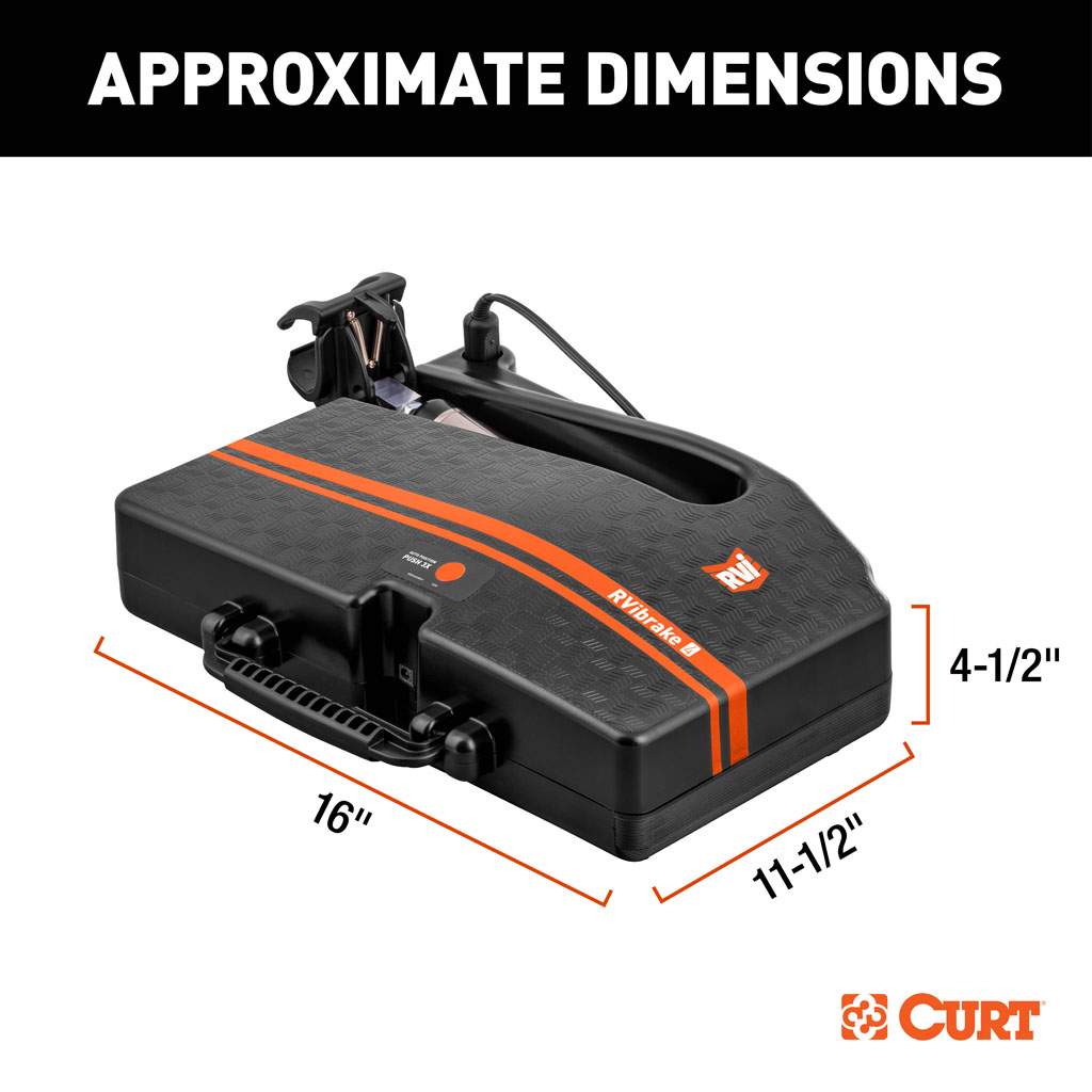 Curt TGU UPGRADE CURT 52202 RVibrake 4 Portable Flat Tow Brake System