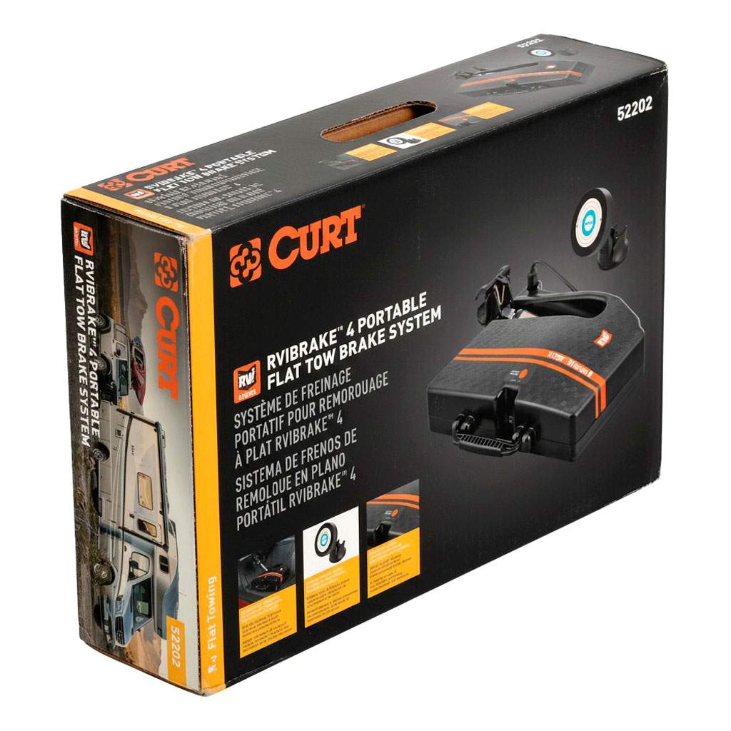 Curt TGU UPGRADE CURT 52202 RVibrake 4 Portable Flat Tow Brake System