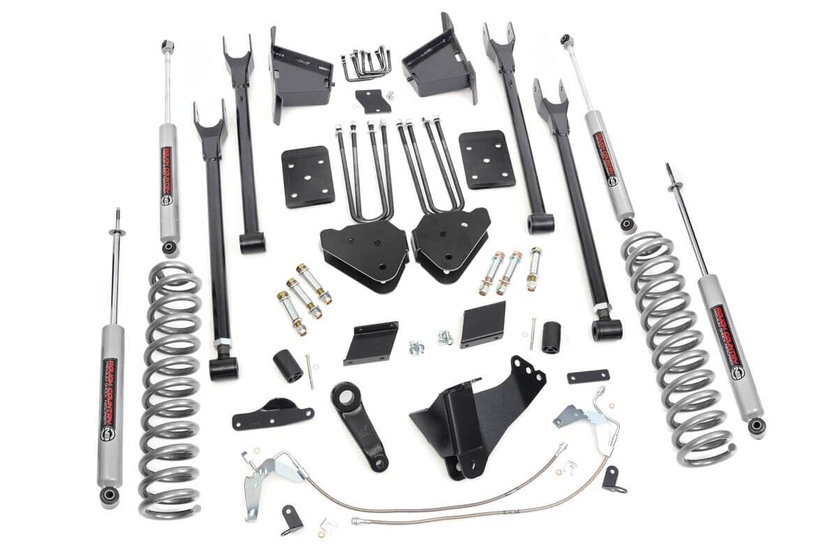 RC 6 Inch Lift Kit |4-Link | No OVLD | V2 | Ford F-250 Super Duty 4WD (15-16) (manufacturer page)
