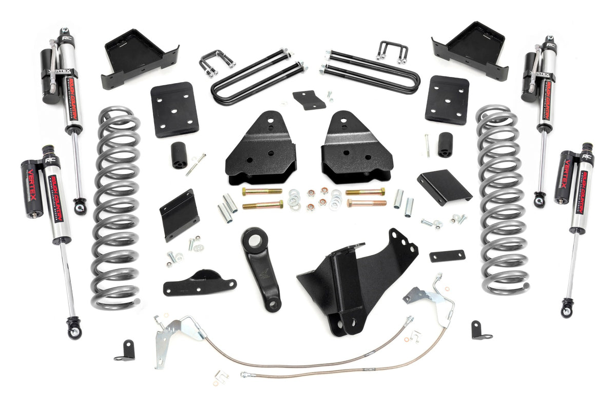 Rough Country 52950 6 Inch Lift Kit | Gas | No OVLD | Vertex | Ford F-250 Super Duty 4WD (15-16) - Image 1