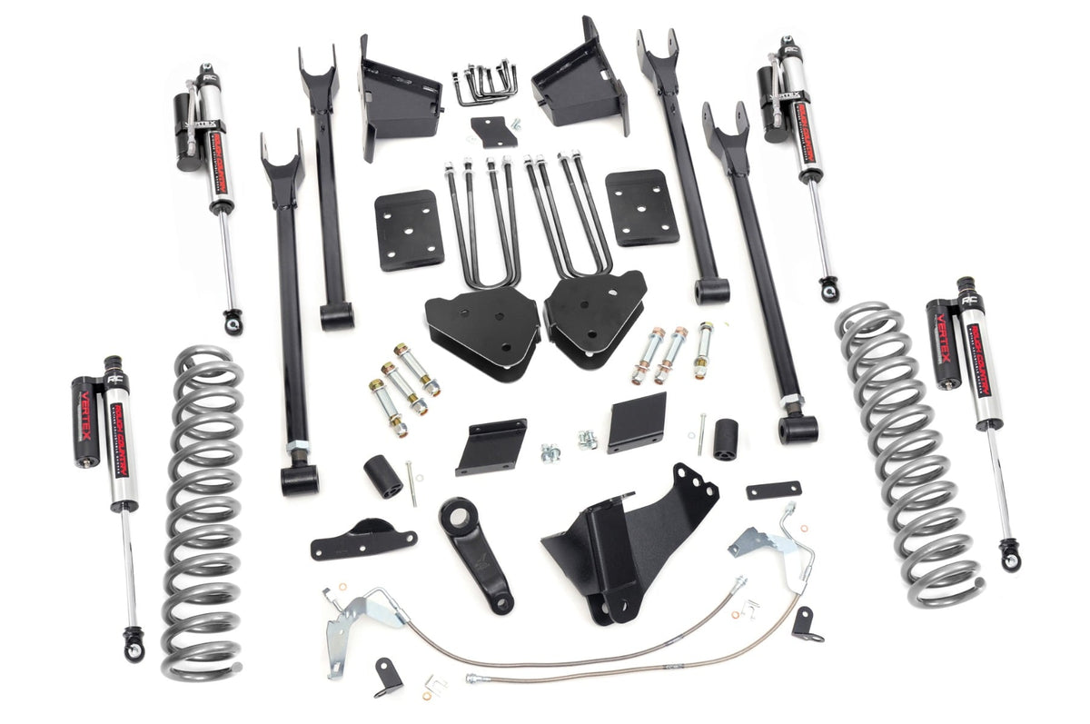 Rough Country 53250 6 Inch Lift Kit | 4-Link | No OVLD | Vertex | Ford F-250 Super Duty (11-14) - Image 1