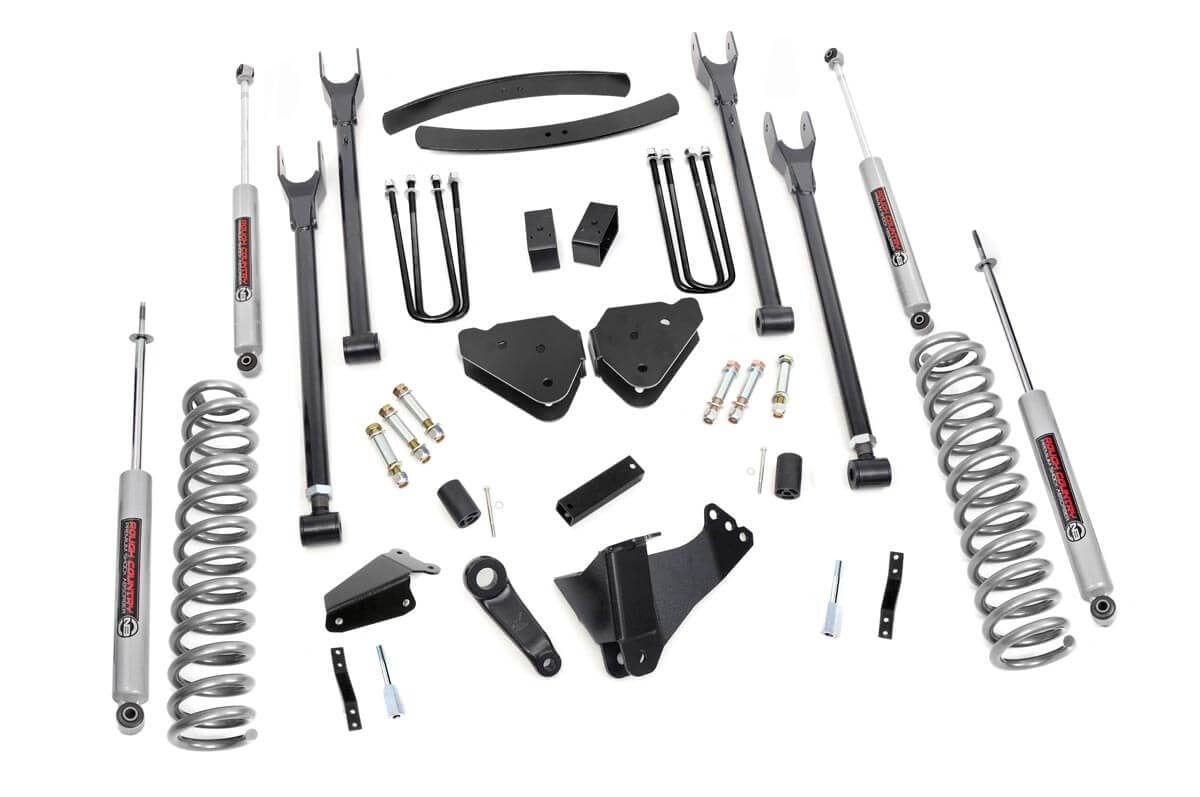 RC 6 Inch Lift Kit | Gas | 4 Link | OVLDS | Ford F-250/F-350 Super Duty (05-07) (manufacturer page)