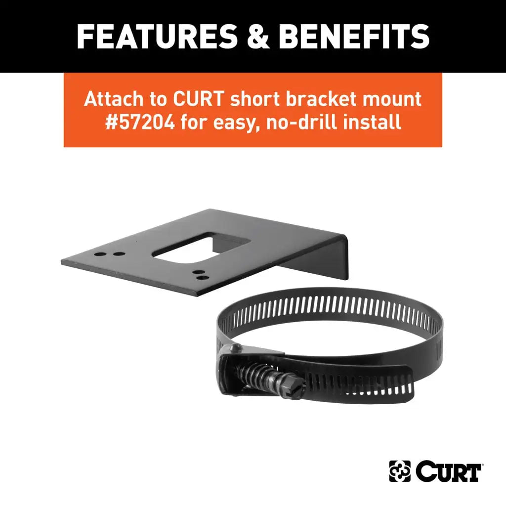 CURT 58300 Connector Mounting Bracket For 4-Way Flat