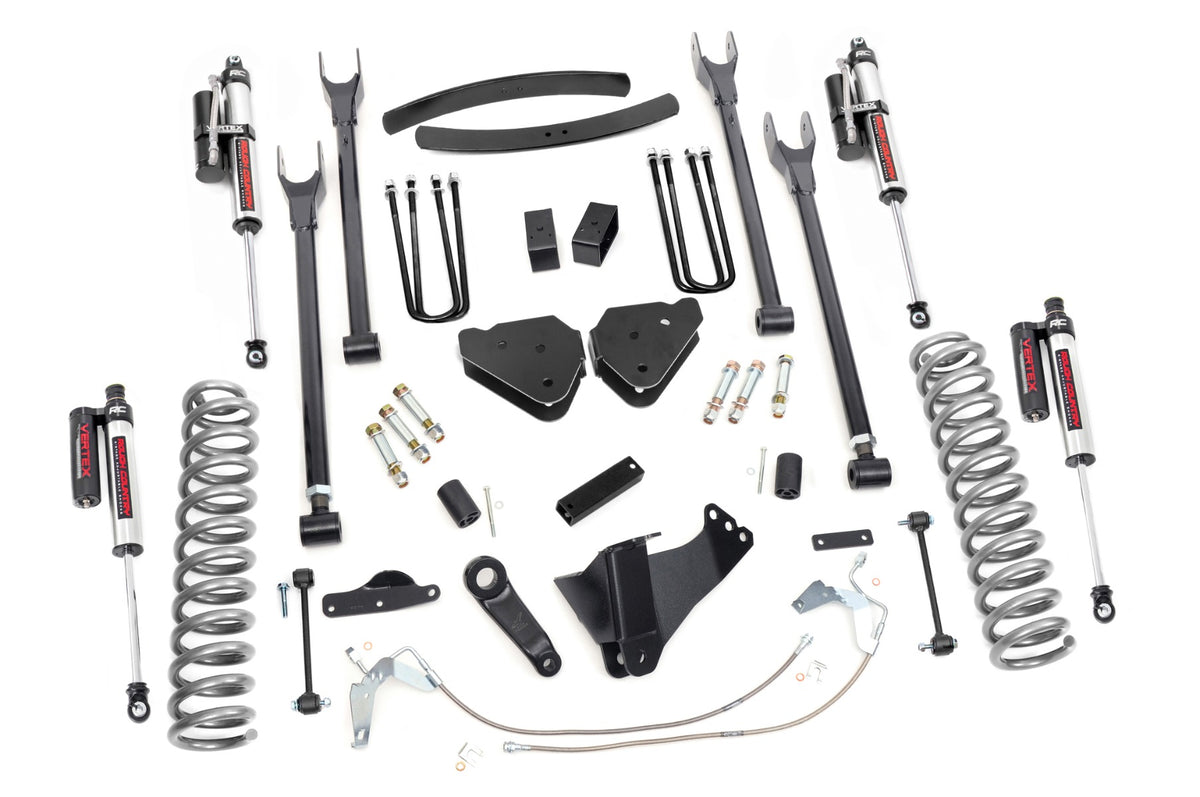 Rough Country 58450 6 Inch Lift Kit | Diesel | 4 Link | Vertex | Ford F-250/F-350 Super Duty (08-10) - Image 1