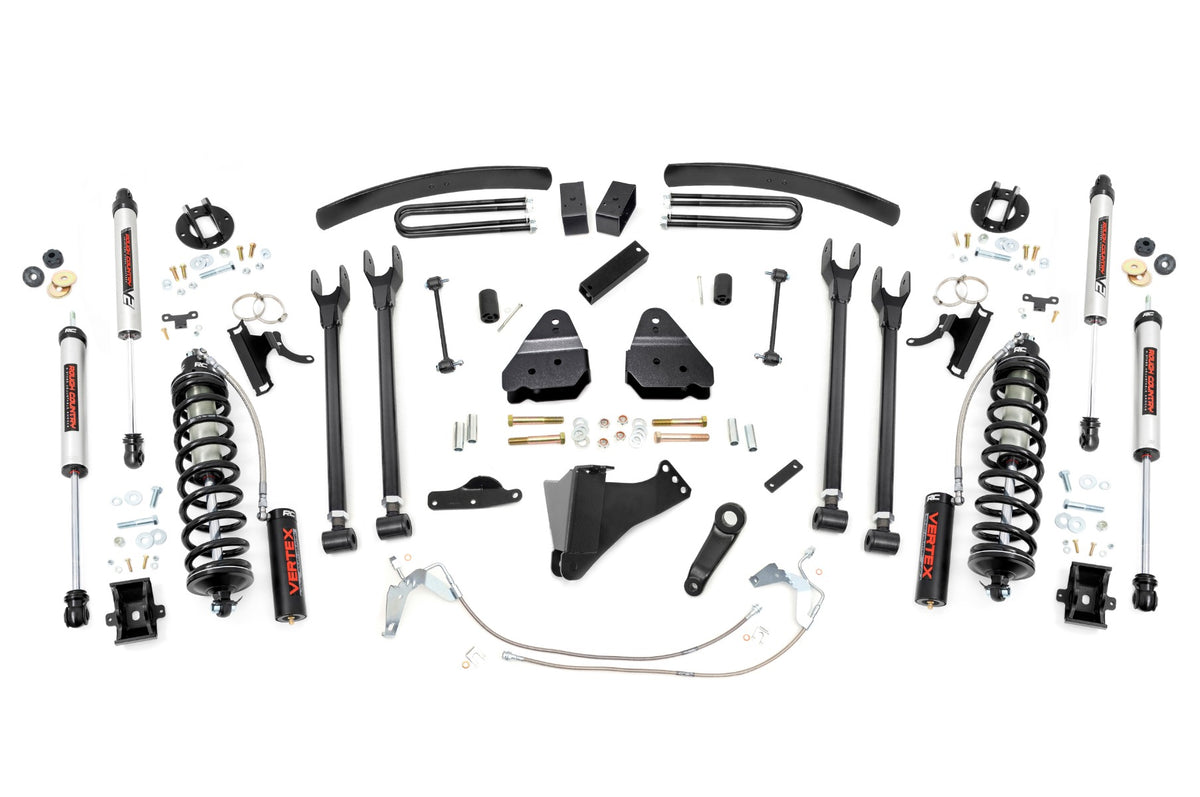 Rough Country 58858 6 Inch Lift Kit | Gas | 4 Link | C/O V2 | Ford F-250/F-350 Super Duty (08-10) - Image 1