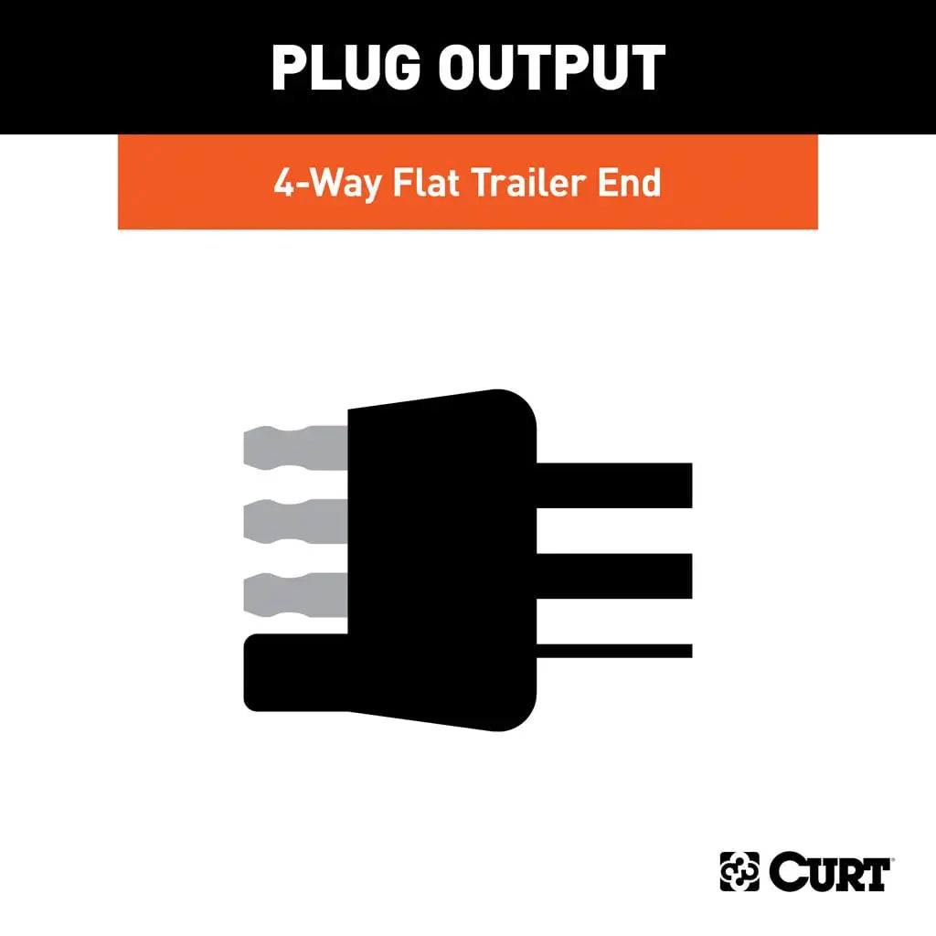 CURT 58964 Curt Custom Towed-Vehicle Rv Wiring Harness, Select Jeep Wrangler Jl, Gladiator