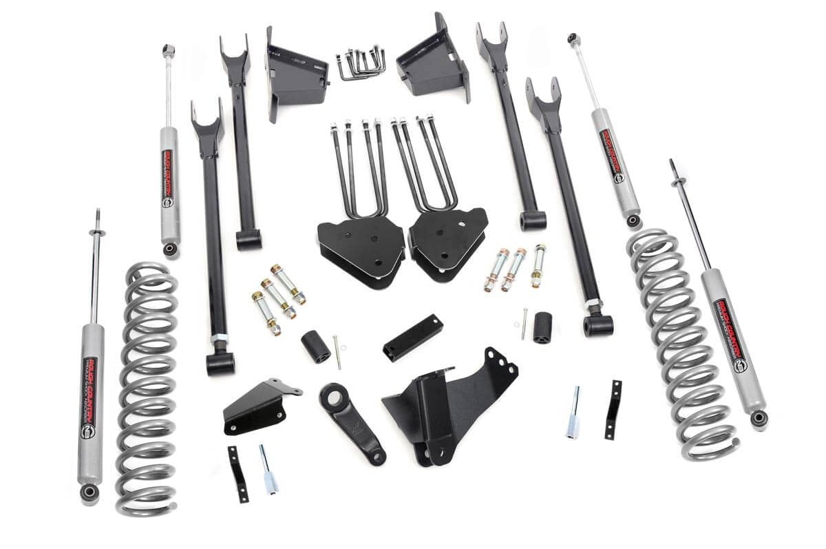 8 Inch Lift Kit | 4 Link | RR Blocks | Ford F-250/F-350 Super Duty 4WD (05-07) - Susp Lift Kits 4wd