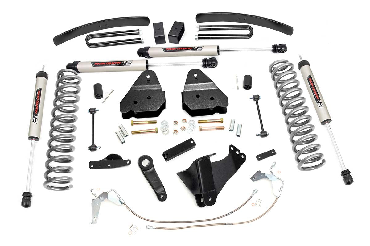 Rough Country 59470 6 Inch Lift Kit | Diesel | V2 | Ford F-250/F-350 Super Duty 4WD (2008-2010) - Image 1