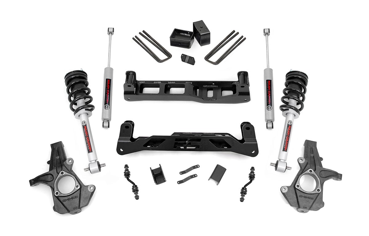 Rough Country 24834 5 Inch Lift Kit | Alu/Stamp Steel | N3 Struts | Chevy/GMC 1500 (14-18 & Classic) - Image 1