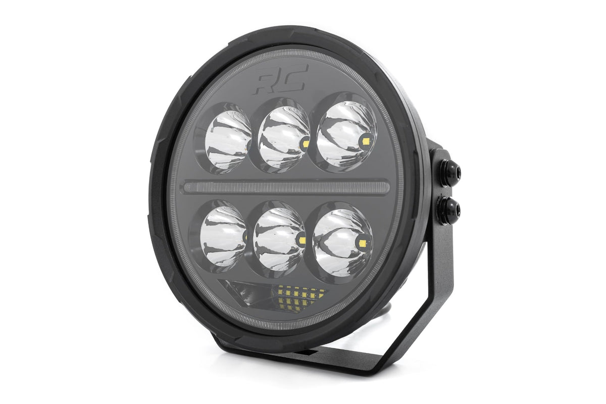 Black Series Halo LED Light Pair | White/Amber DRL | 6.5 Inch | Round - Lighting & Acc (Image 4 of 6)