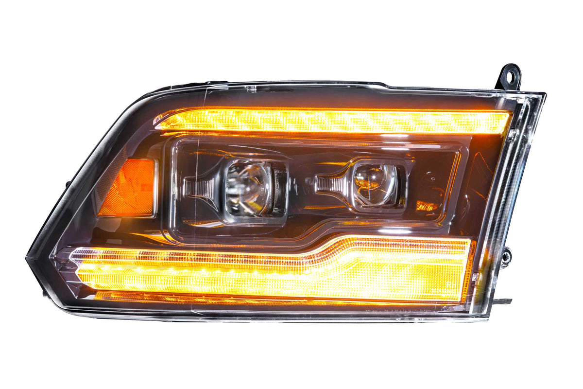 XB LED Headlights: Dodge Ram (09-18 / Amber DRL / Set) - Headlights (Image 4 of 6)