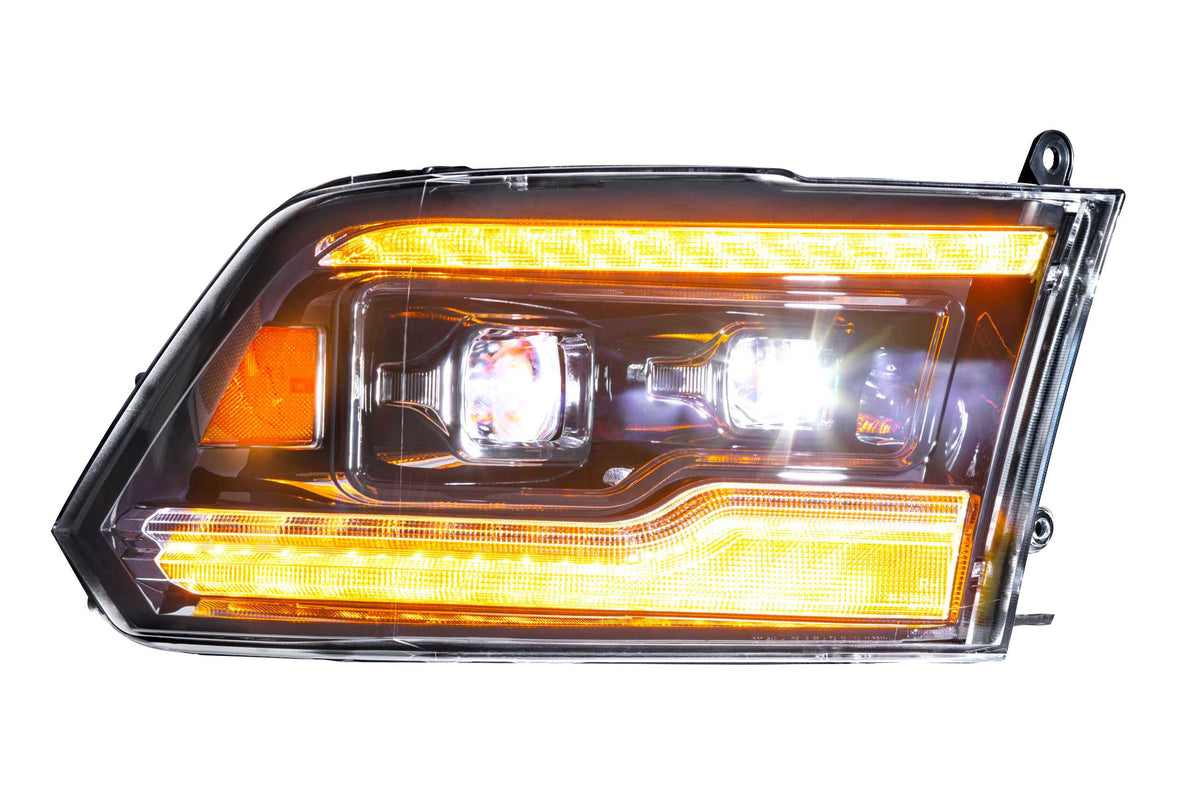 XB LED Headlights: Dodge Ram (09-18 / Amber DRL / Set) - Headlights (Image 5 of 6)