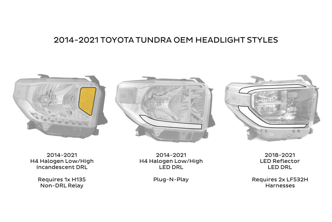 XB LED Headlights: Toyota Tundra (14-21 / Amber DRL / Set) - Headlights (Image 6 of 6)