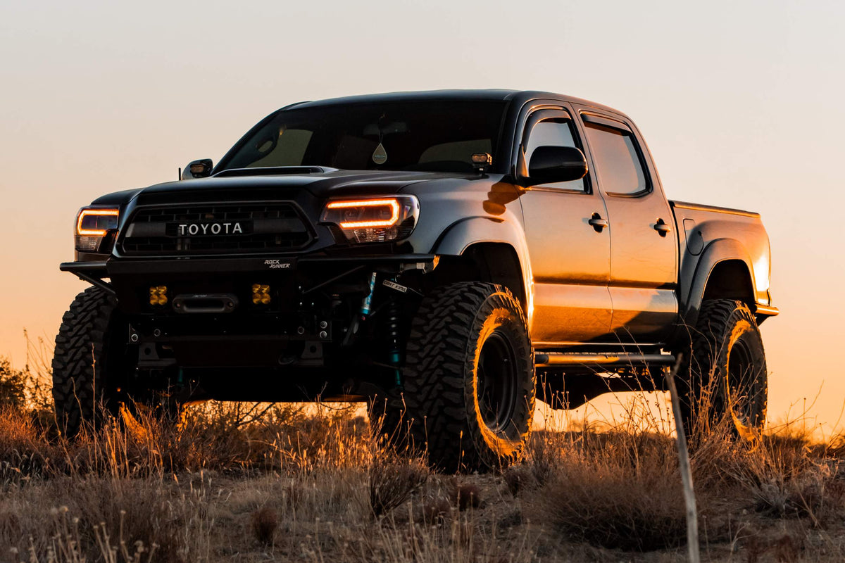 XB Hybrid LED Headlights: Toyota Tacoma (12-15 / Amber DRL / Set) - Headlights (Image 2 of 6)